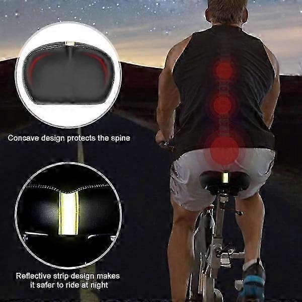 Noseless Comfortable Wide Bicycle Saddle with Padded Memory Foam
