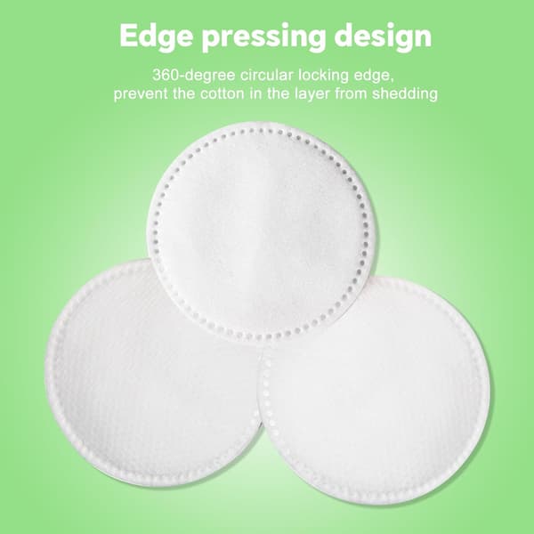 Cotton Pads for Face in Bulk (120 Count), Dual Texture, Soft, Lint Free Makeup Remover Pads, Hypoallergenic, High Absorbency