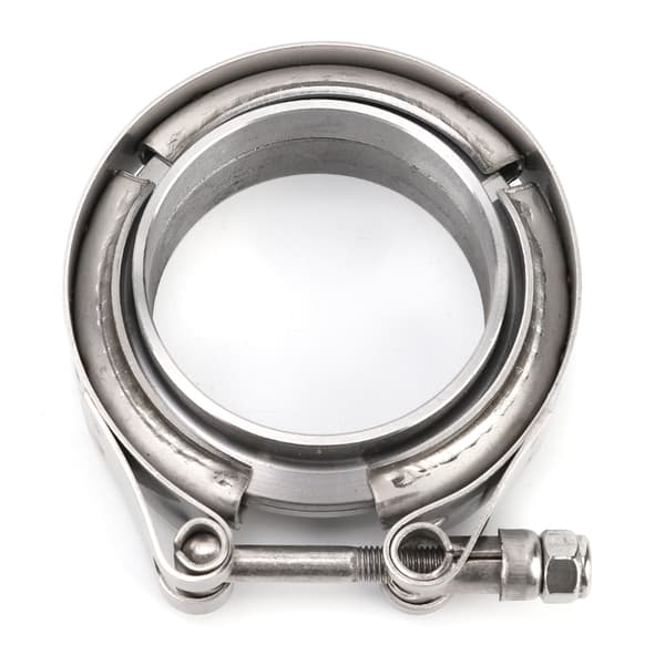 2,25 tommer Turbo Udstødningsrør Downpipe Rustfrit Stål V-båndsklemme 2 stk. Flangesæt