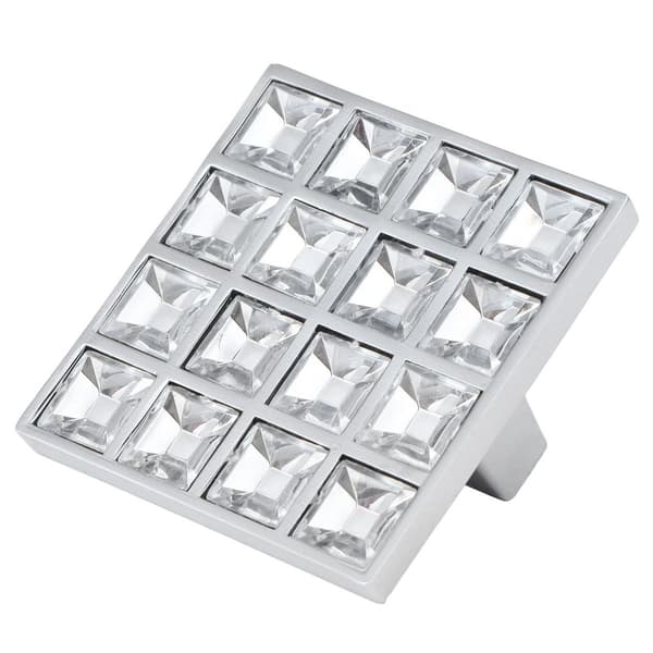 16 Grid Square Crystal Knob for Cabinet, Drawer, Cupboard KLB