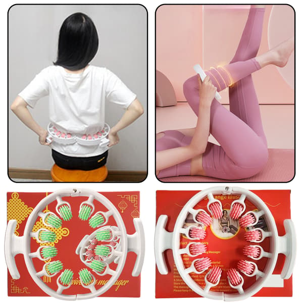 Cellulit Massager Bløde Trænings Benringe Massager Multifunktionel Massagerulle Til Ben Hals Arm Fod Pink Pink