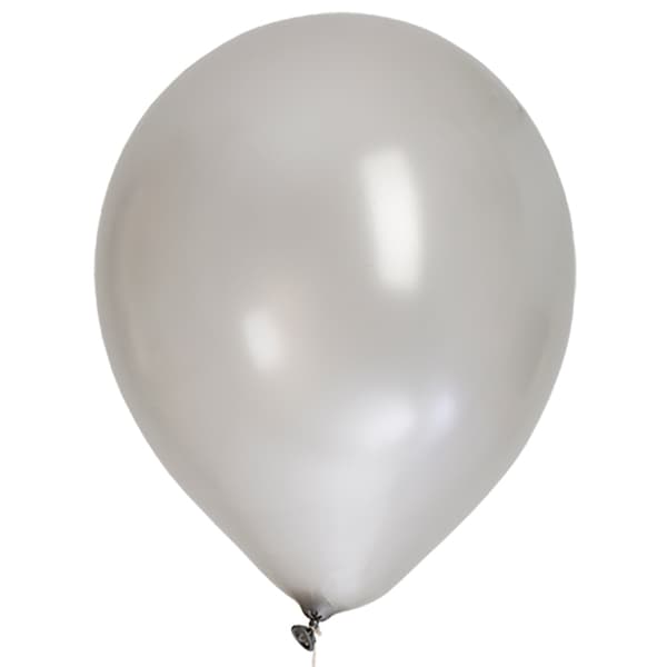 Balloner 30 cm Sølv Metallic 8-pak