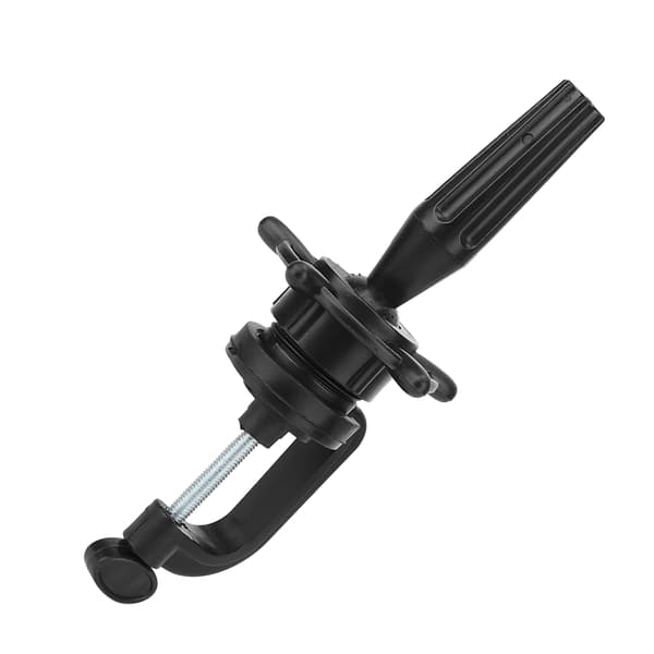 Mannequin Head Stand Height Adjustable Head Clamp Holder Training Head Display Black