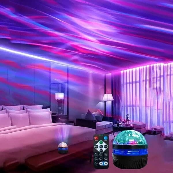 Northern Lights Galaxy Projection Lamp Aurora Projector Night Light_yux