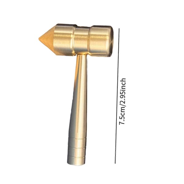Mini Brass Hammer Walnut Hammer Repair Tool Gift Lightweight Jeweler Hammer