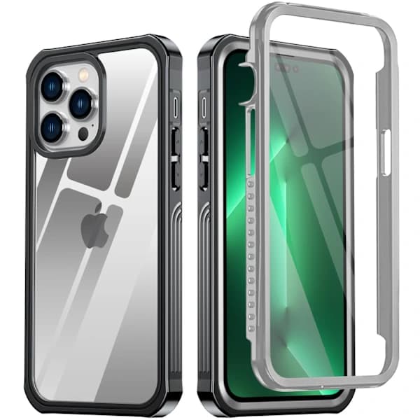 C4U® Shockproof Defence - iPhone 14 Pro - Iskunvaimentava kuori Musta iPhone 14 Pro (6.1)[co]