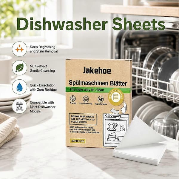 Dishwasher Cleaning Tablets, Dishwasher Descaling Maintenance Tablets - 30 Pieces/Box
