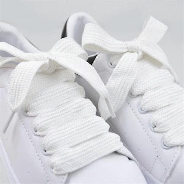 Fargede 1,5 cm brede skolisser Unisex polyester skolisser Dobbel hvit null v white null