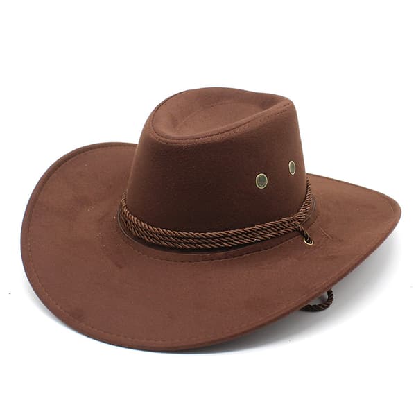 Cowboyhat, Mock Suede Solhat, Western Rejsehat