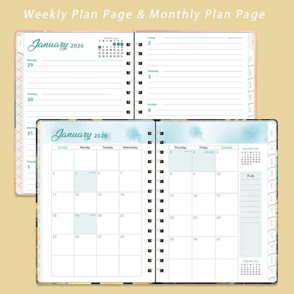 Weekly Planner 2026 A5 Agenda - Starts in December - Compatible with Work and Home - Training and Task Notebook