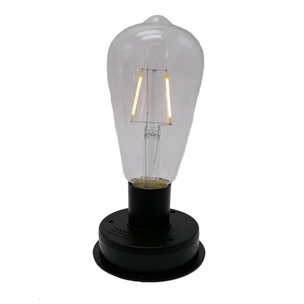 2-pak Sol-LED Glødelampe 2800K Sensorlampe Automatisk Hegn Natbelysning til Have (7cm)