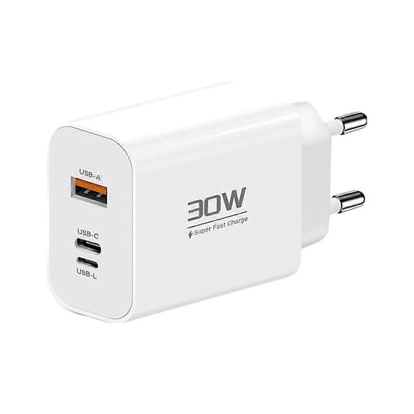 Fast Charger Compatible with iPhone 15 Compatible with Huawei P50 Pro Compact PD 30W High Power Reverse Charging Efficient Phone Charging Adapter Compati