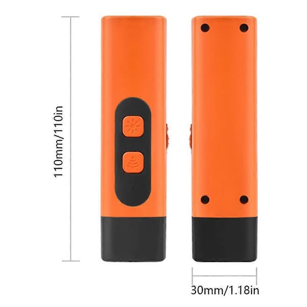 Ultrasonic Dog Training Anti-Barking Device Multifunctional Outdoor Dog Training Tools Orange Orange