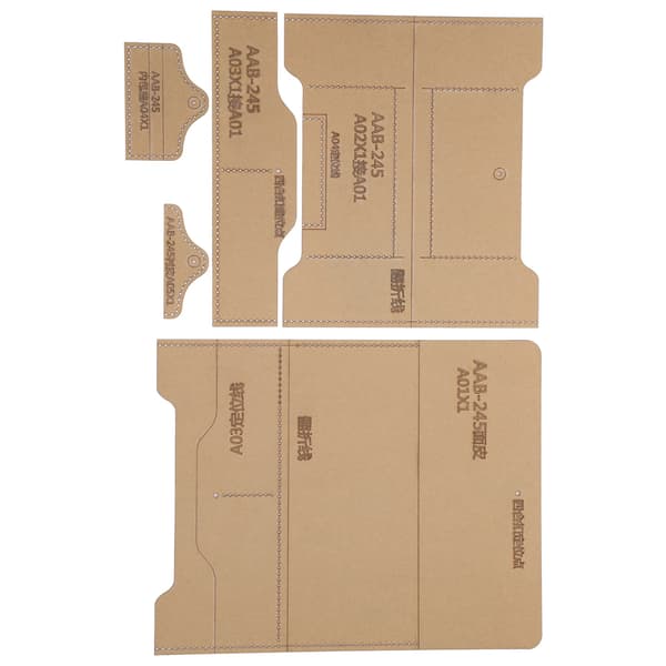 Acrylic Template Tool Long Wallet Pattern DIY Leather Transparent Handmade Accessories AAB-245