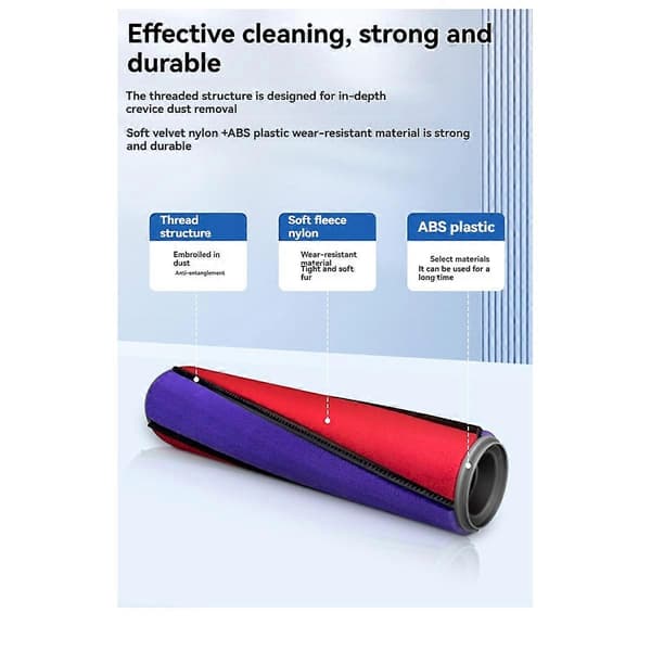 For V6V7V8V10V11V15 Vacuum Cleaner Soft Roller Brush Replacement Cleaning Head Accessories