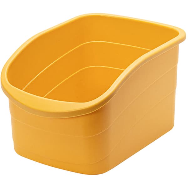 Kitchen Storage Box Container Cabinet Tableware Storage Box Spice Box Sundries Paper Cosmetics Storage (Yellow)