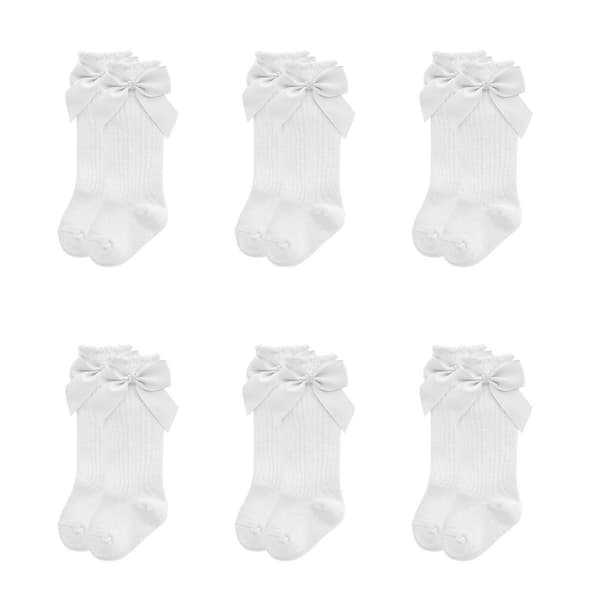Par Babystrømper Lolita Sløjfe Piger Efterår Vinter 11-13cm KLB