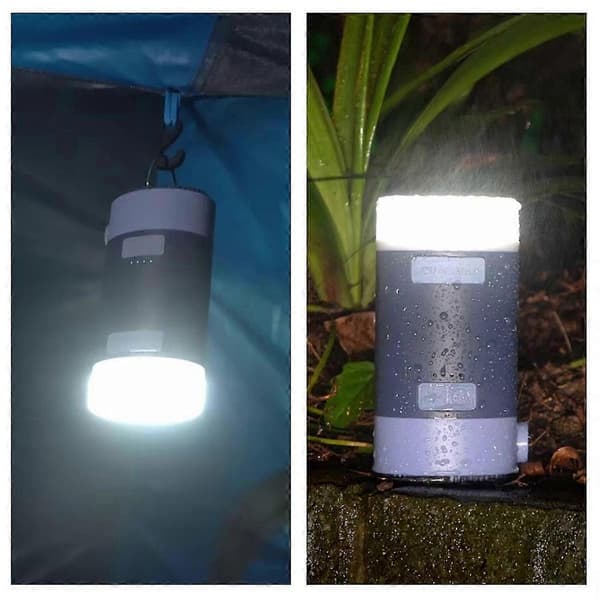 Mångsidig elektrisk luftpump med LED-ljus, kompakt för camping, uppblåsbara föremål, USB-laddning, perfekt för