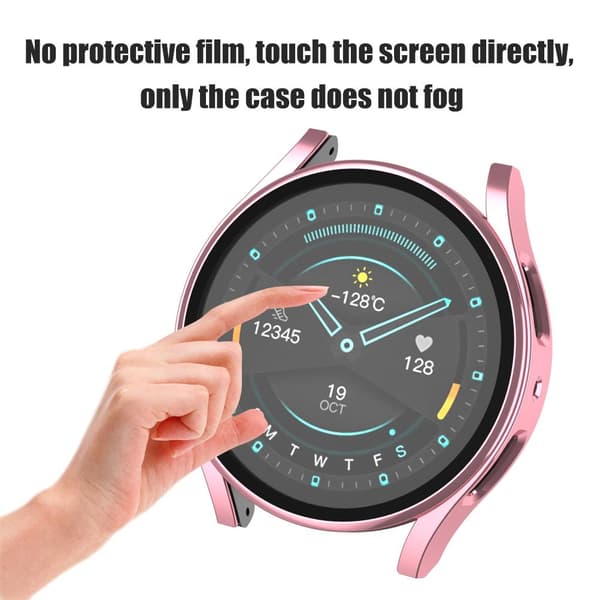 Protective Case Compatible with Samsung Galaxy Watch5 40 44 45mm PC Bumper Shell Shockproof Protective Cover