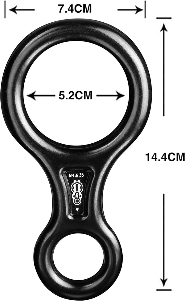 Rappeludstyr, nedfiringsanordning til klatring