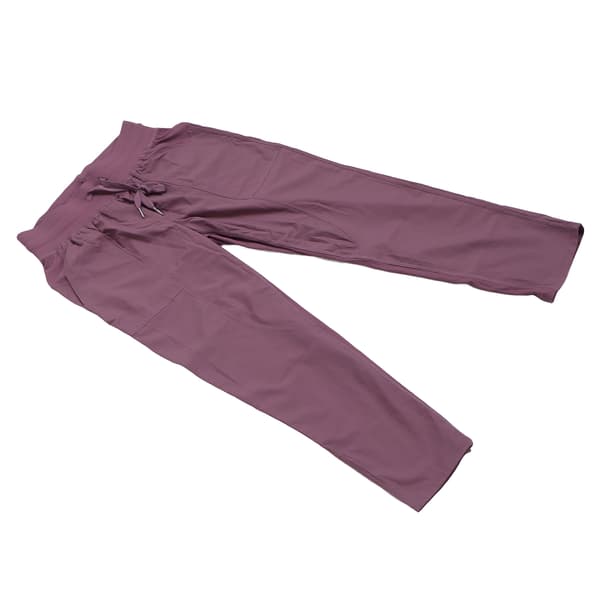Women's Nylon Drawstring Workout Pants, Breathable Running Pants, Purple S