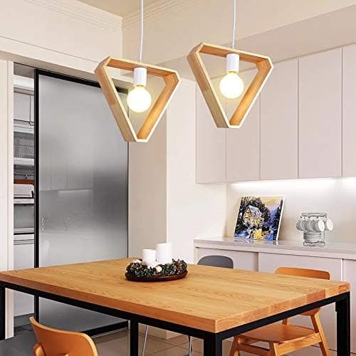 E27 Creative Chandelier Industrial Wooden Ceiling Lamp MO