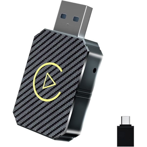 Wireless CarPlay Adapter 2025, for CarPlay & Android Auto, Plug-and-Play, USB-C