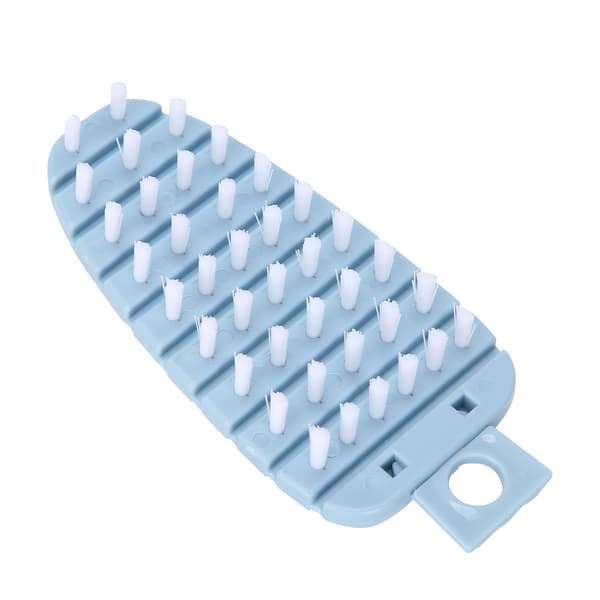 Carrot Shaped Vegetable Brush Potato Scrubber Brush Fruit Cleaner Kitchen Brush Blue
