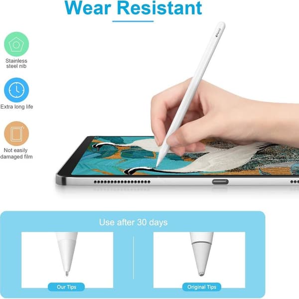 Forbedret erstatningsspids - fin spids til Apple Pencil