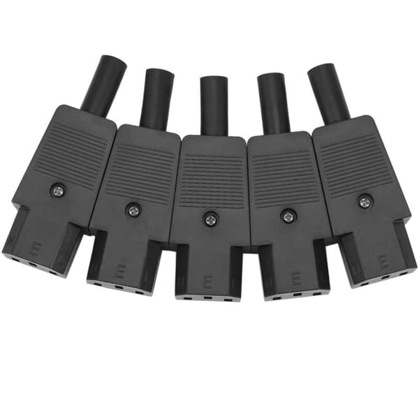 5 stk 320 C13 3-bens adapterstik Strømkabel omskiftelig stik