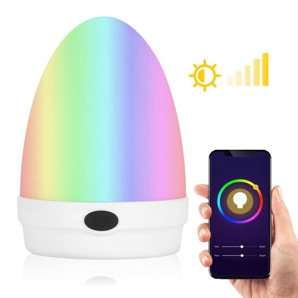 RGB Color Changing Atmosphere Night Light Bedroom Bedside KLB