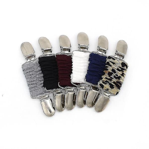 Nye kjoleclips sæt elastiske clips til at stramme kjole cardigan kraveclips skjorteclips Zekai blå blå blue
