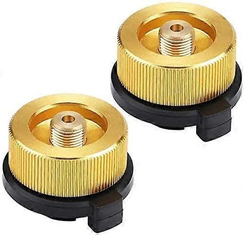 Stykker Utendørs Gasskomfyr Tilkobling, Camping Gassflaske Adapter Gass Konverteringshode Adapter Dyseforbindelse Gasskomfyr Ventiladapter