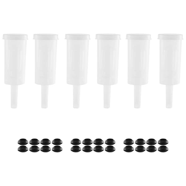 Fermentation airlock for fermentation, airlock with silicone grommet, for preserving, brewing, beer, wine, sauerkraut