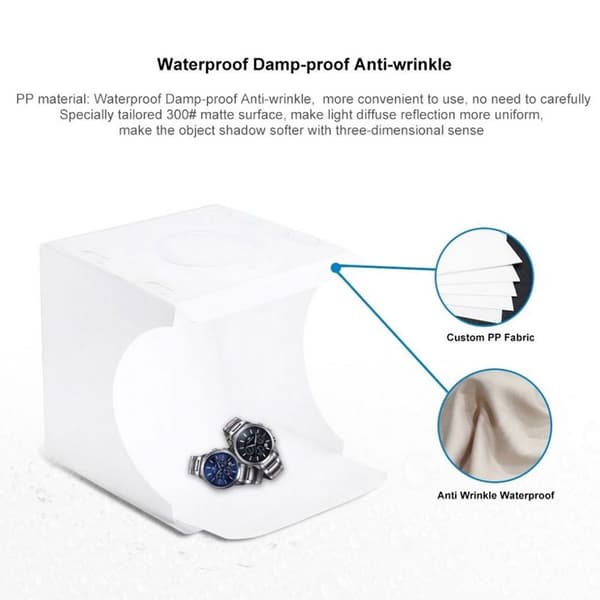 Mini Photo Studio Tent Jewelry Light Box Kit, Portable Foldable Small Home