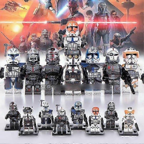 2025 8X Star Wars Bad Batch Rex Cody Jessi -minihahmot