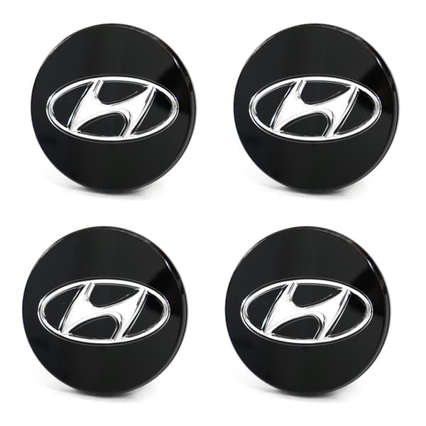4-pak - Hyundai centerkapsler / navkapsler - Bil