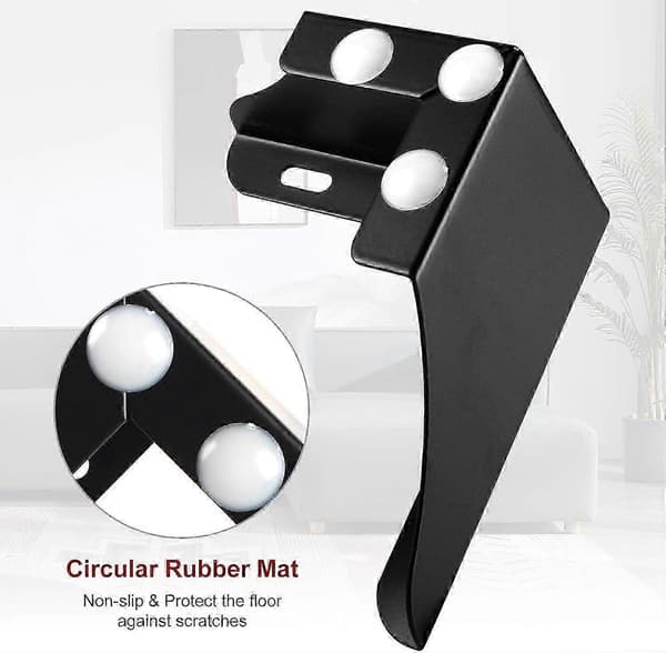 3 tommer metalmøbelben, sæt med 4, kraftige møbelfødder minimalistisk design sofaben