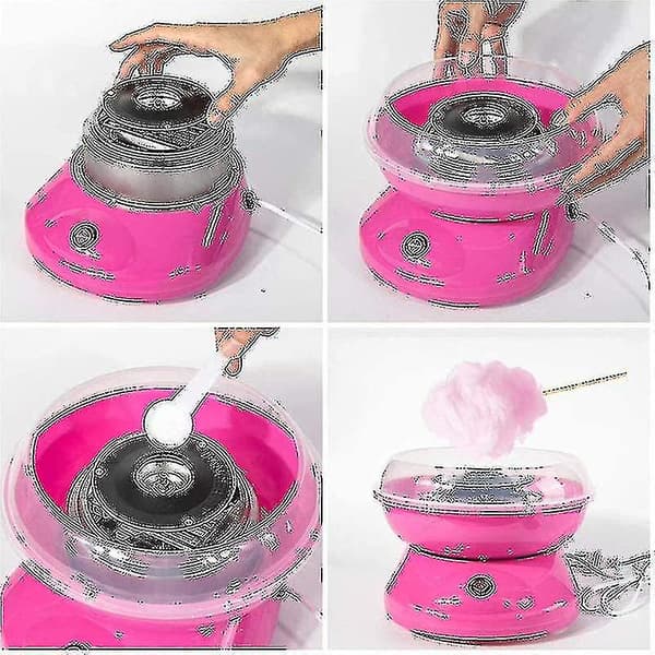 Nostalgia Candyflossmaskine til bordplade, hård og sukkerfri, DIY Candyfloss skumfidus til børn