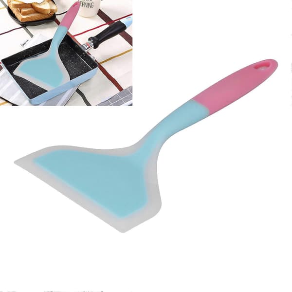 Stegespade Transparent Silikone Bred Mund Stegeskovl til Pandekager
