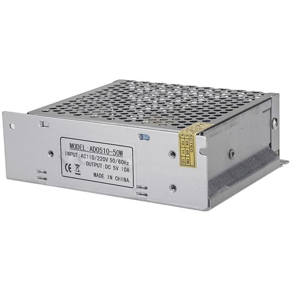 AC 100V - 240V til DC 5V 10A 50W Spændingsomformer Strømforsyning til LED-strip