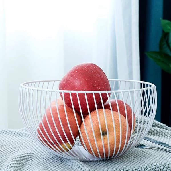 Fruktkurv, grønnsaksfrukt, egg, oppbevaringsbeholder for kjøkkenbenk, skap og spiseplass i rustfritt stål