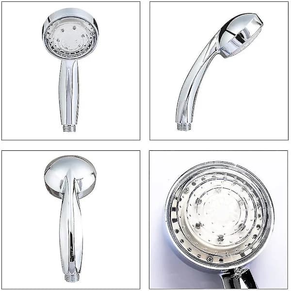 7-farget LED-dusjhode, flerfarget, universal passform
