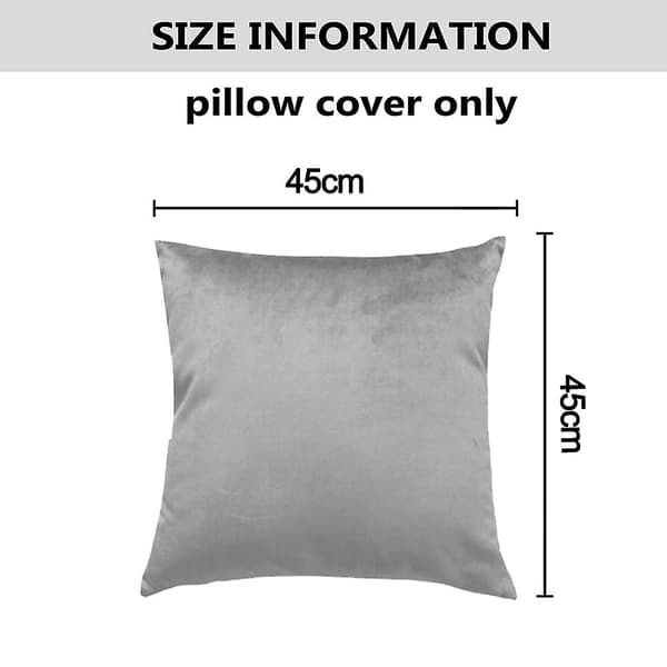 Pudebetræk 45*45cm, 2-pak hyggelige bløde firkantede dekorative pudebetræk Lysegrå Light gray