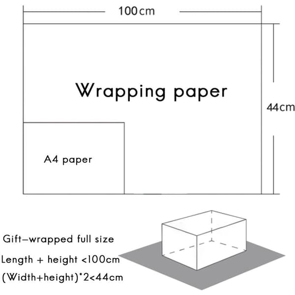 Presentpapper, för julklappar och födelsedagsfester, paket med 5 presentpapper, presentpapper