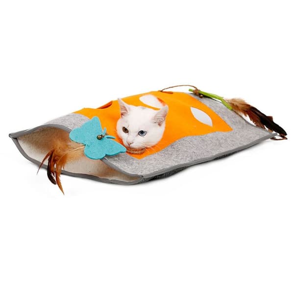 Funny Pet Mouse Intelligence Educational Play with 4 Holes Pet Cat Toys Accessories