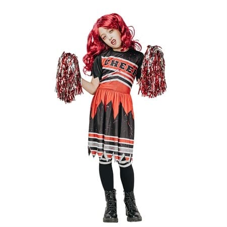 Zombie Cheerleader Kostym, Storlek 158-164