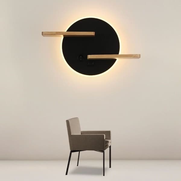 LED Indoor Wall Lamp with USB Connection Modern Wall Lamp with Switch Reading Lamp Nac