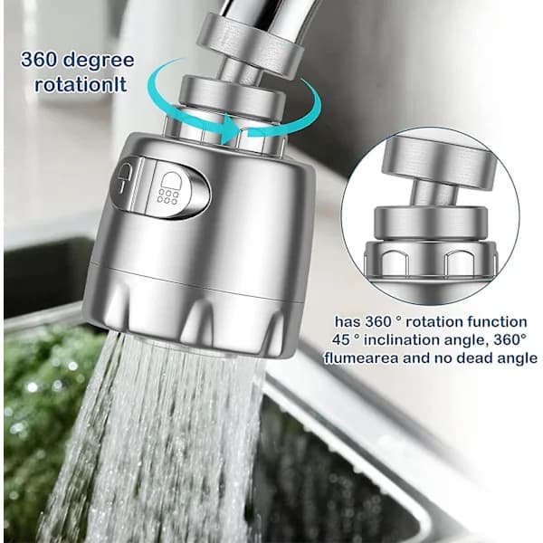 Faucet Aerator, 360° Rotating Faucet Aerator, Regulator Spray Nozzle