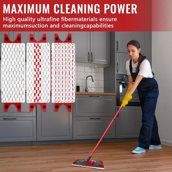 Pakke - Mikrofiberkluter - Egnet for Vileda Ultramax Flatmopp Erstatning - For Harde Gulv - Mopphode Erstatning